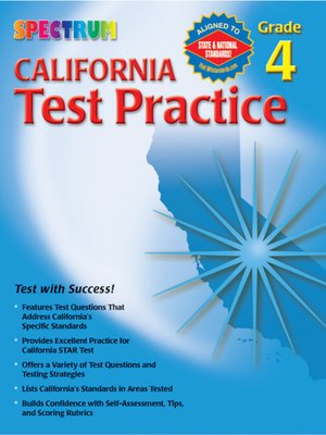 cover image of California Test Practice, Grade 4